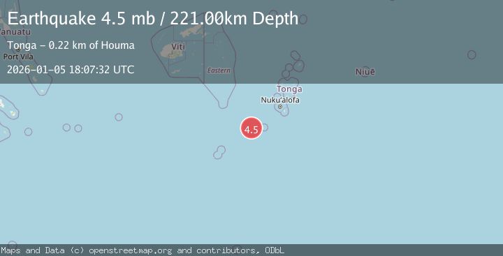 Map of SOUTH OF FIJI ISLANDS