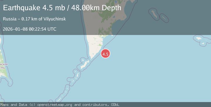 Map of NEAR EAST COAST OF KAMCHATKA