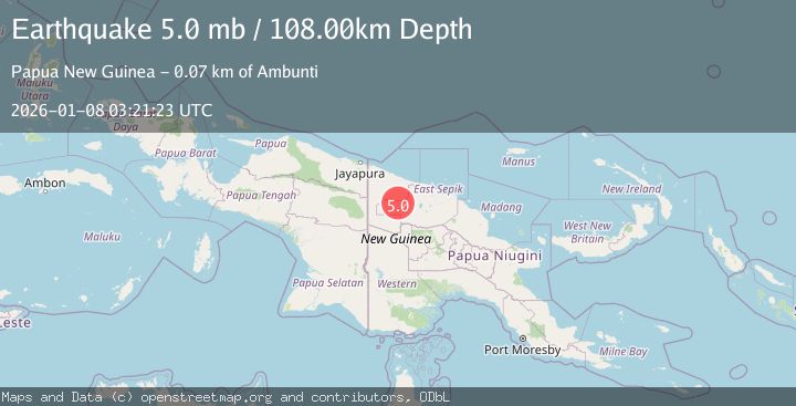 Map of NEW GUINEA, PAPUA NEW GUINEA