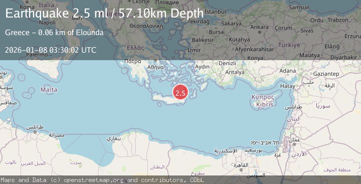 Map of CRETE, GREECE