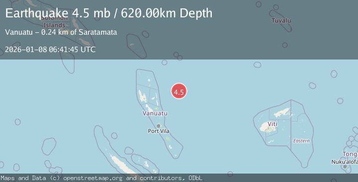 Map of VANUATU REGION