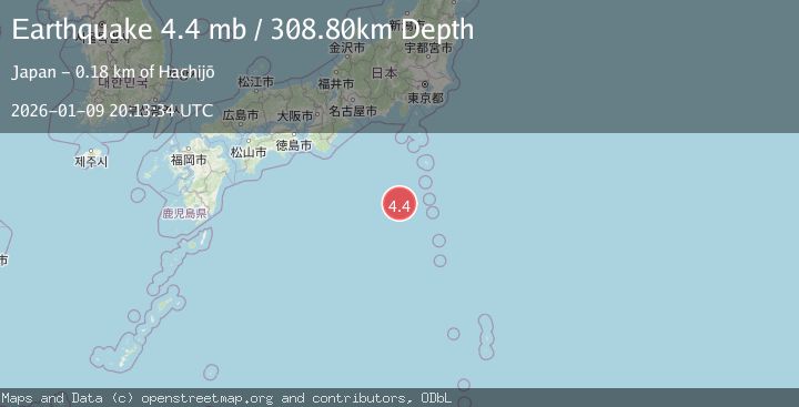 Map of IZU ISLANDS, JAPAN REGION