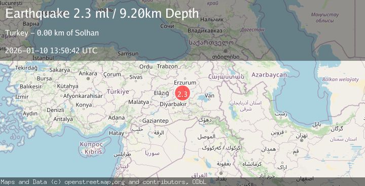 Map of EASTERN TURKEY
