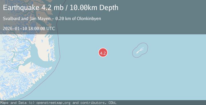 Map of JAN MAYEN ISLAND REGION