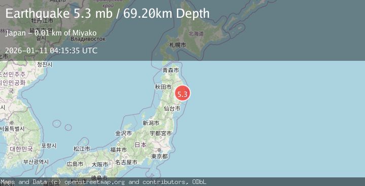 Map of EASTERN HONSHU, JAPAN