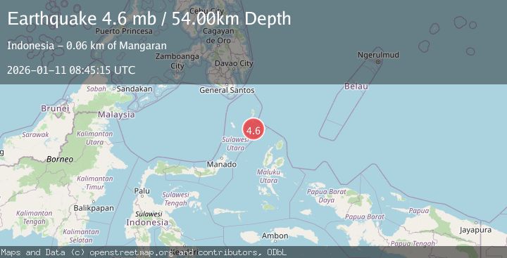 Map of KEPULAUAN TALAUD, INDONESIA