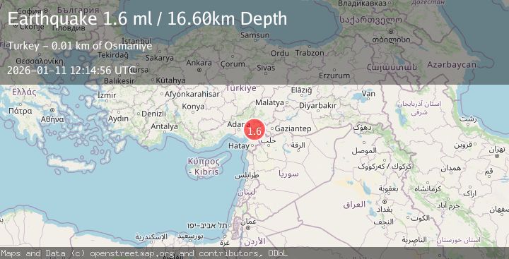 Map of TURKEY-SYRIA BORDER REGION