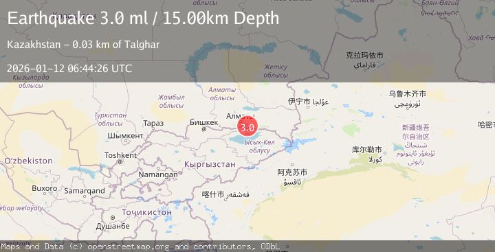 Map of EASTERN KAZAKHSTAN