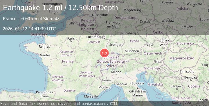 Map of FRANCE-GERMANY BORDER REGION