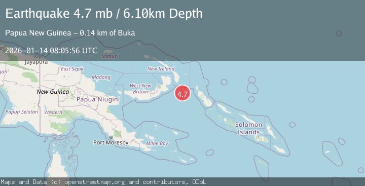 Map of NEW IRELAND REGION, P.N.G.