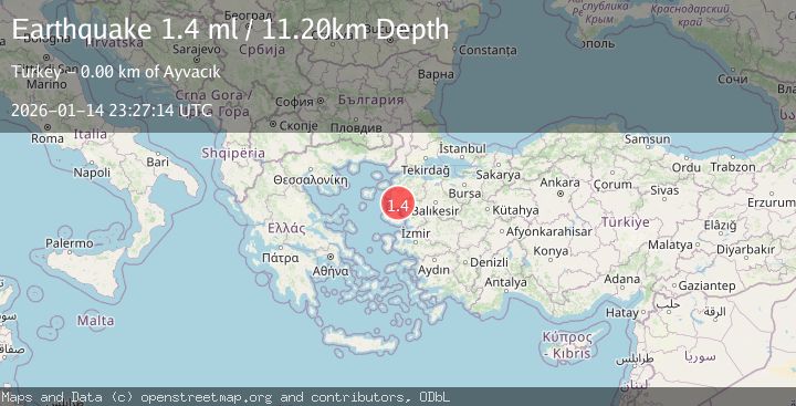 Map of NEAR THE COAST OF WESTERN TURKEY