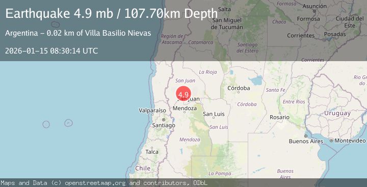 Map of SAN JUAN, ARGENTINA