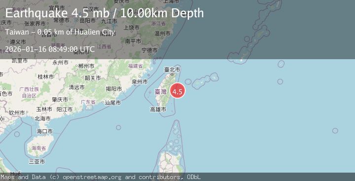 Map of TAIWAN REGION