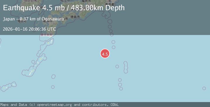 Map of BONIN ISLANDS, JAPAN REGION