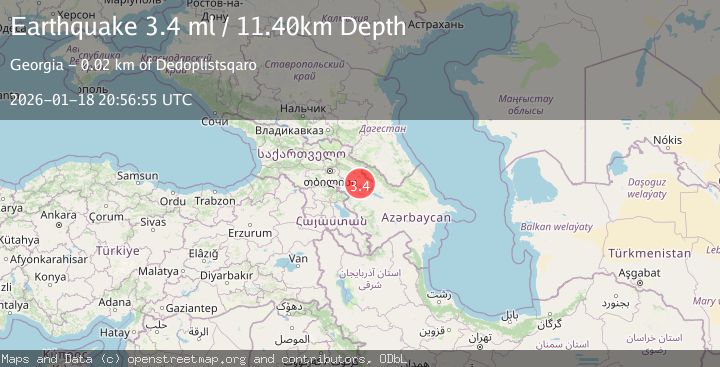 Map of GEORGIA (SAK'ART'VELO)