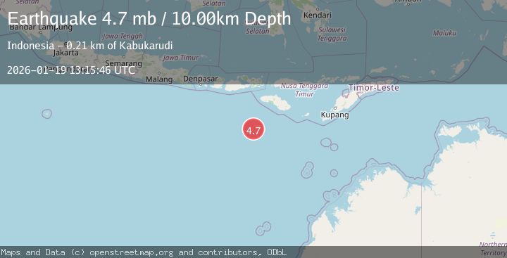 Map of SOUTH OF SUMBAWA, INDONESIA