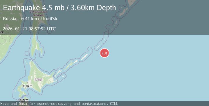 Map of KURIL ISLANDS