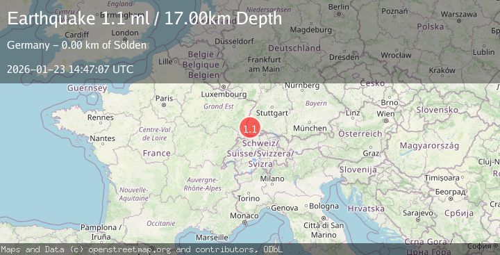 Map of FRANCE-GERMANY BORDER REGION