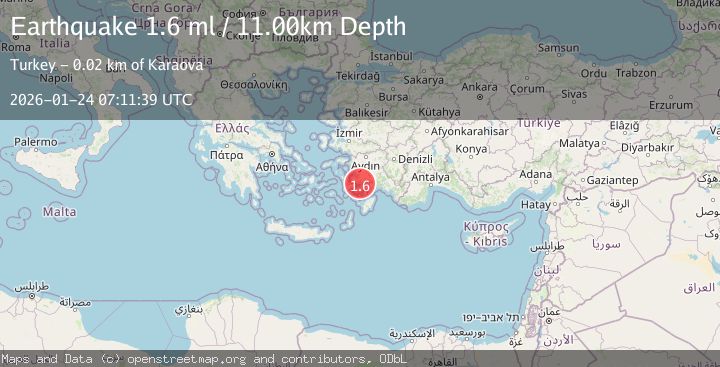 Map of DODECANESE IS.-TURKEY BORDER REG
