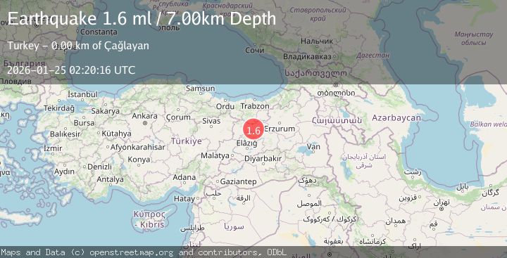 Map of EASTERN TURKEY