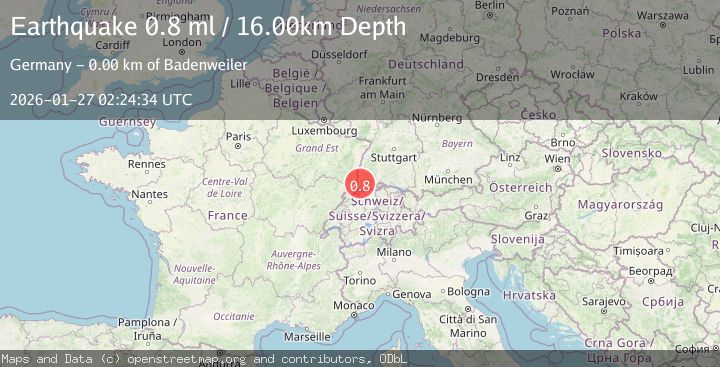 Map of FRANCE-GERMANY BORDER REGION