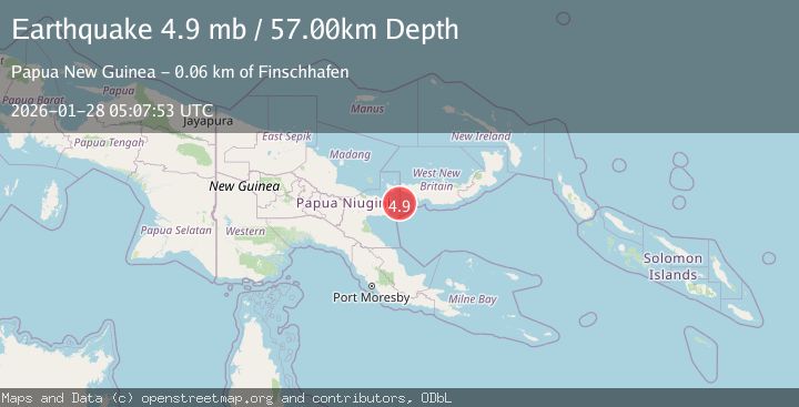 Map of NEW BRITAIN REGION, P.N.G.