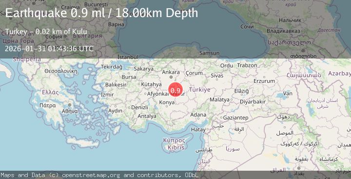 Map of CENTRAL TURKEY