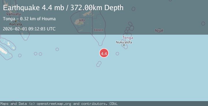 Map of SOUTH OF FIJI ISLANDS