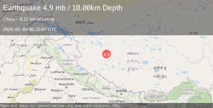 Map of WESTERN XIZANG