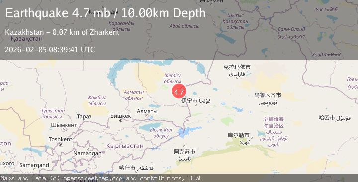 Map of EASTERN KAZAKHSTAN
