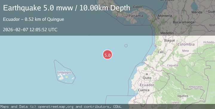 Map of OFF COAST OF CENTRAL AMERICA
