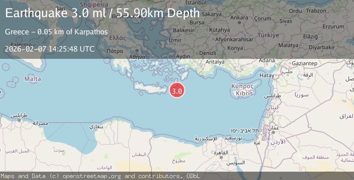 Map of EASTERN MEDITERRANEAN SEA
