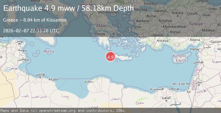 Map of CRETE, GREECE