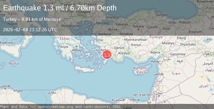 Map of DODECANESE IS.-TURKEY BORDER REG