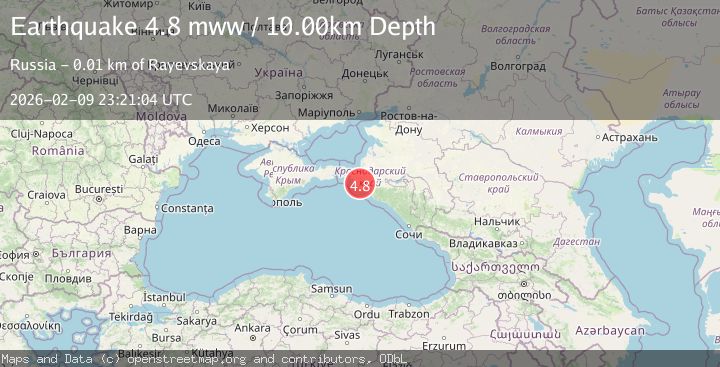 Map of CAUCASUS REGION, RUSSIA