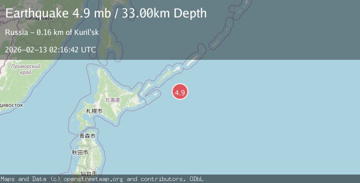 Map of KURIL ISLANDS