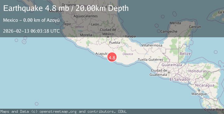 Map of GUERRERO, MEXICO