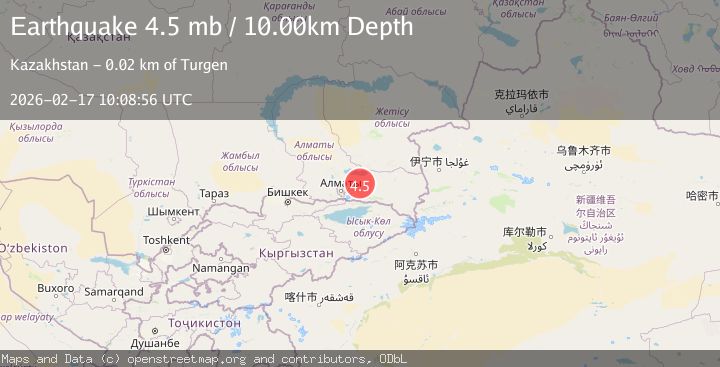 Map of EASTERN KAZAKHSTAN