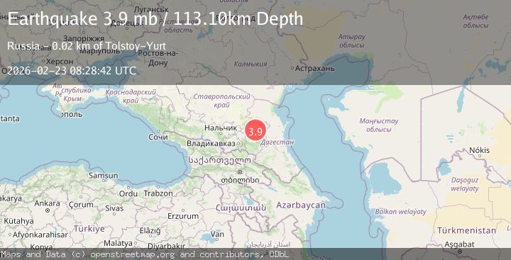 Map of CAUCASUS REGION, RUSSIA