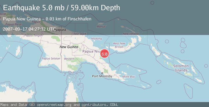 Map of EASTERN NEW GUINEA REG., P.N.G.