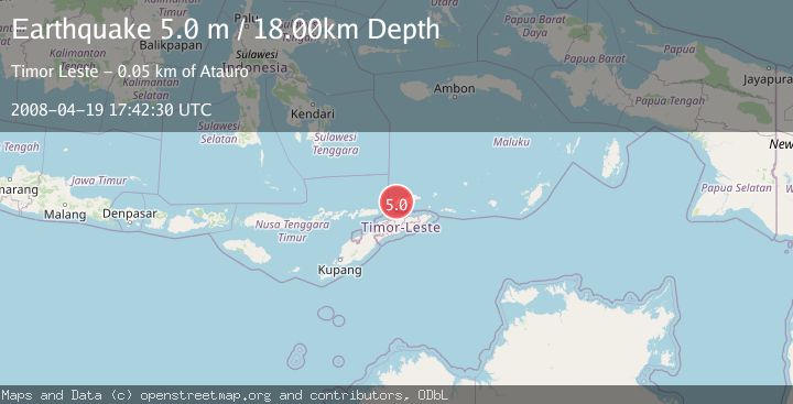 Map of KEPULAUAN BARAT DAYA, INDONESIA