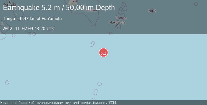 Map of SOUTH OF FIJI ISLANDS