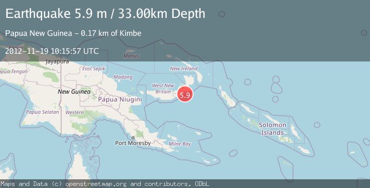 Map of NEW BRITAIN REGION, P.N.G.