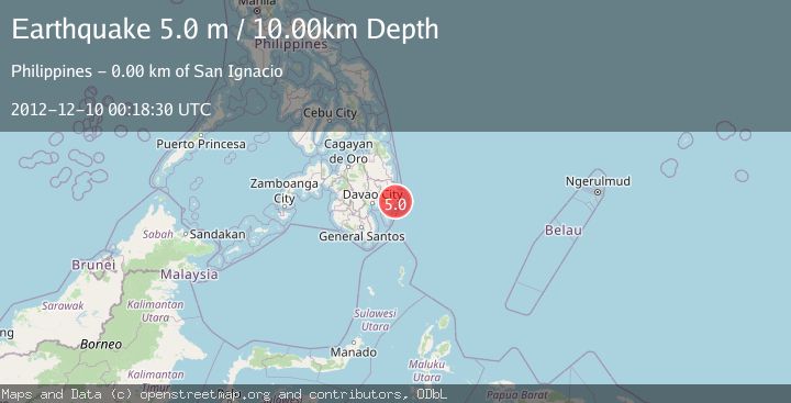 Map of MINDANAO, PHILIPPINES