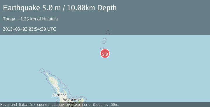 Map of SOUTH OF KERMADEC ISLANDS