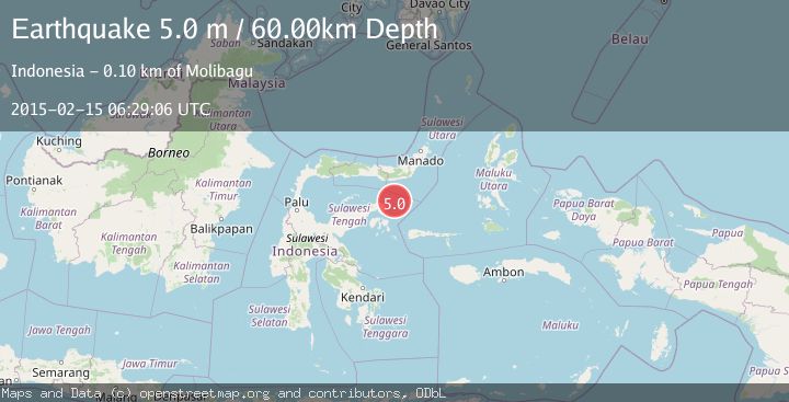 Map of SULAWESI, INDONESIA