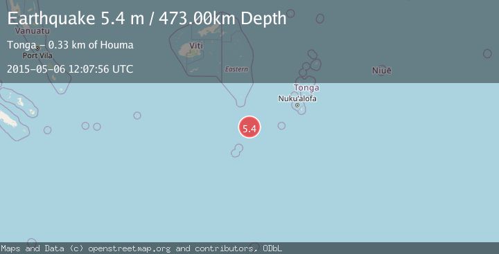 Map of SOUTH OF FIJI ISLANDS
