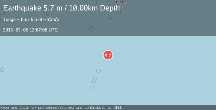 Map of KERMADEC ISLANDS REGION