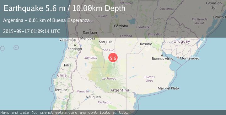 Map of SAN LUIS, ARGENTINA