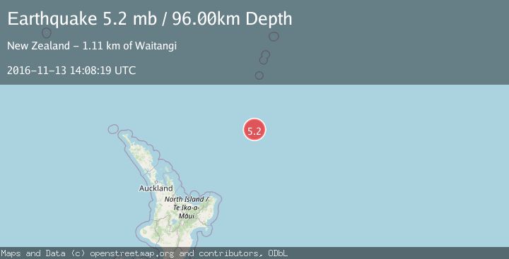 Map of SOUTH OF KERMADEC ISLANDS